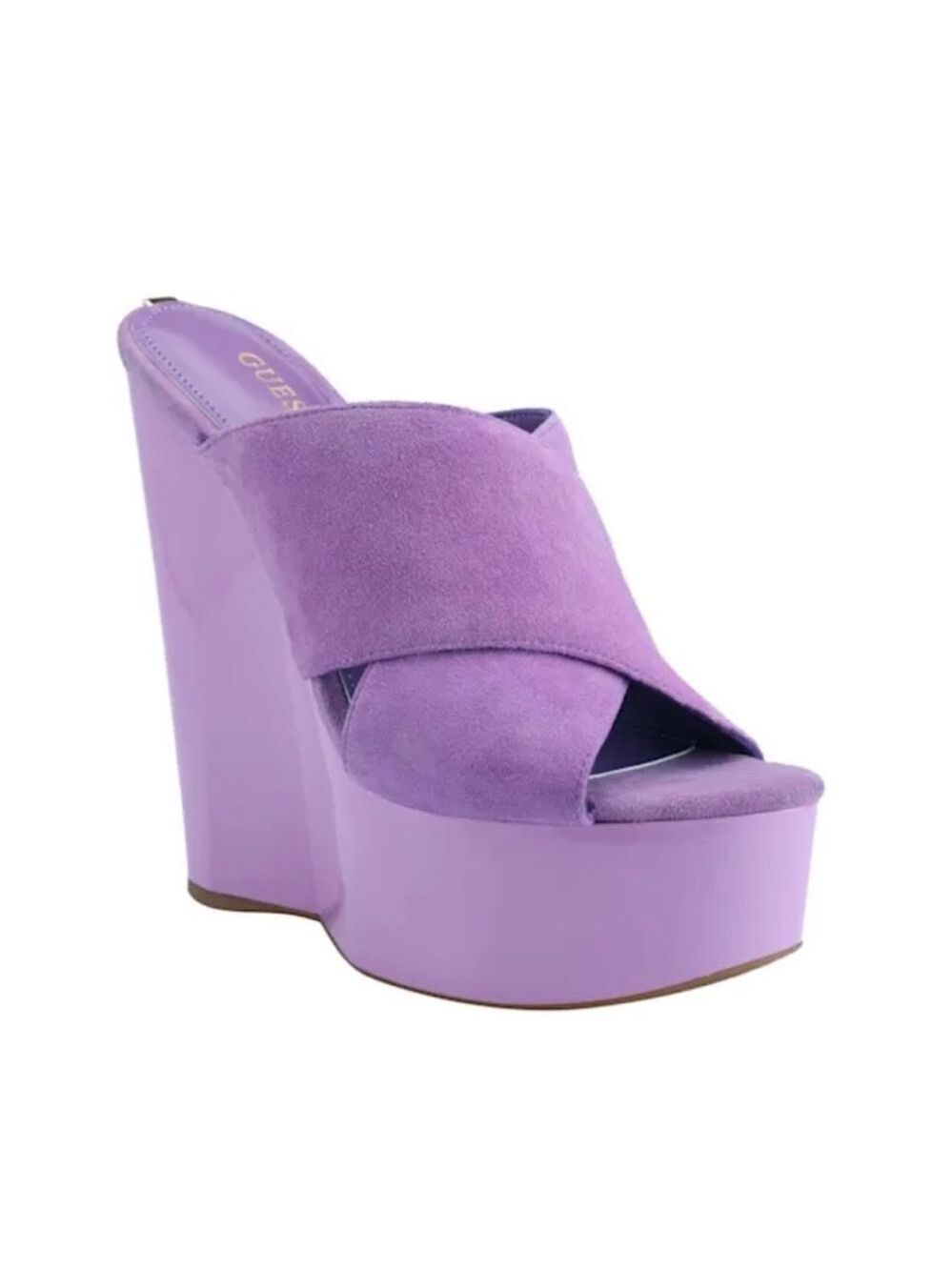 Guess Purple Wedge Sandals